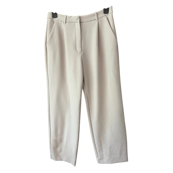 Abercrombie & Fitch Sloane Tailored Straight Pant Light Taupe - Picture 3 of 8